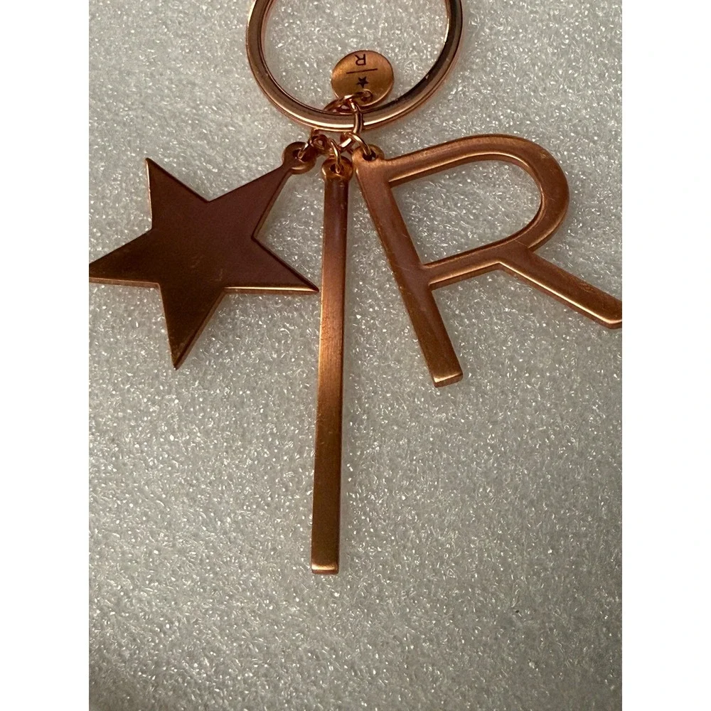 Starbucks Reserve Keychain Rose Gold Star R Logo Roastery Minimalist Bag Charm